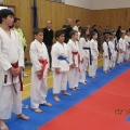 nástup kategorie 8.kyu - 2.zleva Ondřej Solnička